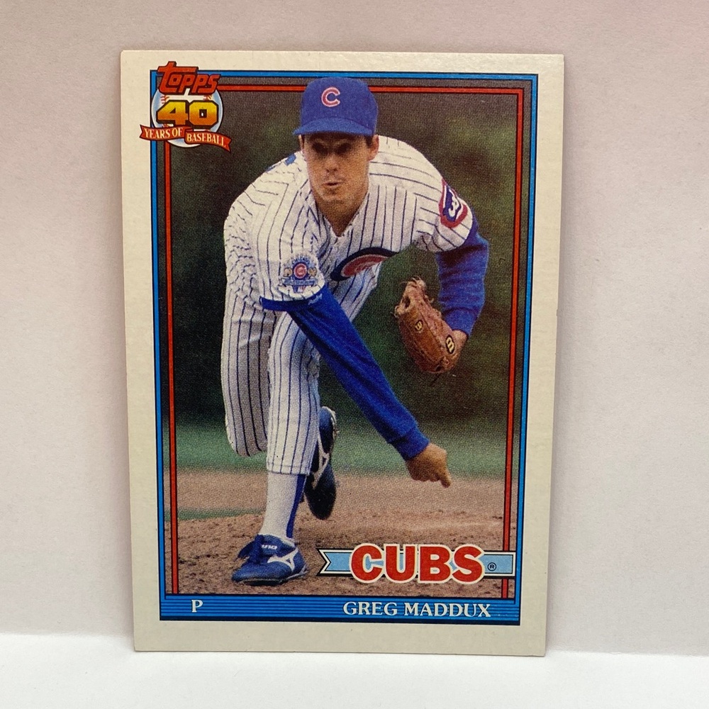 1991 Topps Greg Maddux Cubs #35 (068) - Picture 1 of 2
